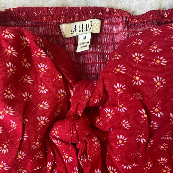 Red Mini Dress - Picture 2 of 3